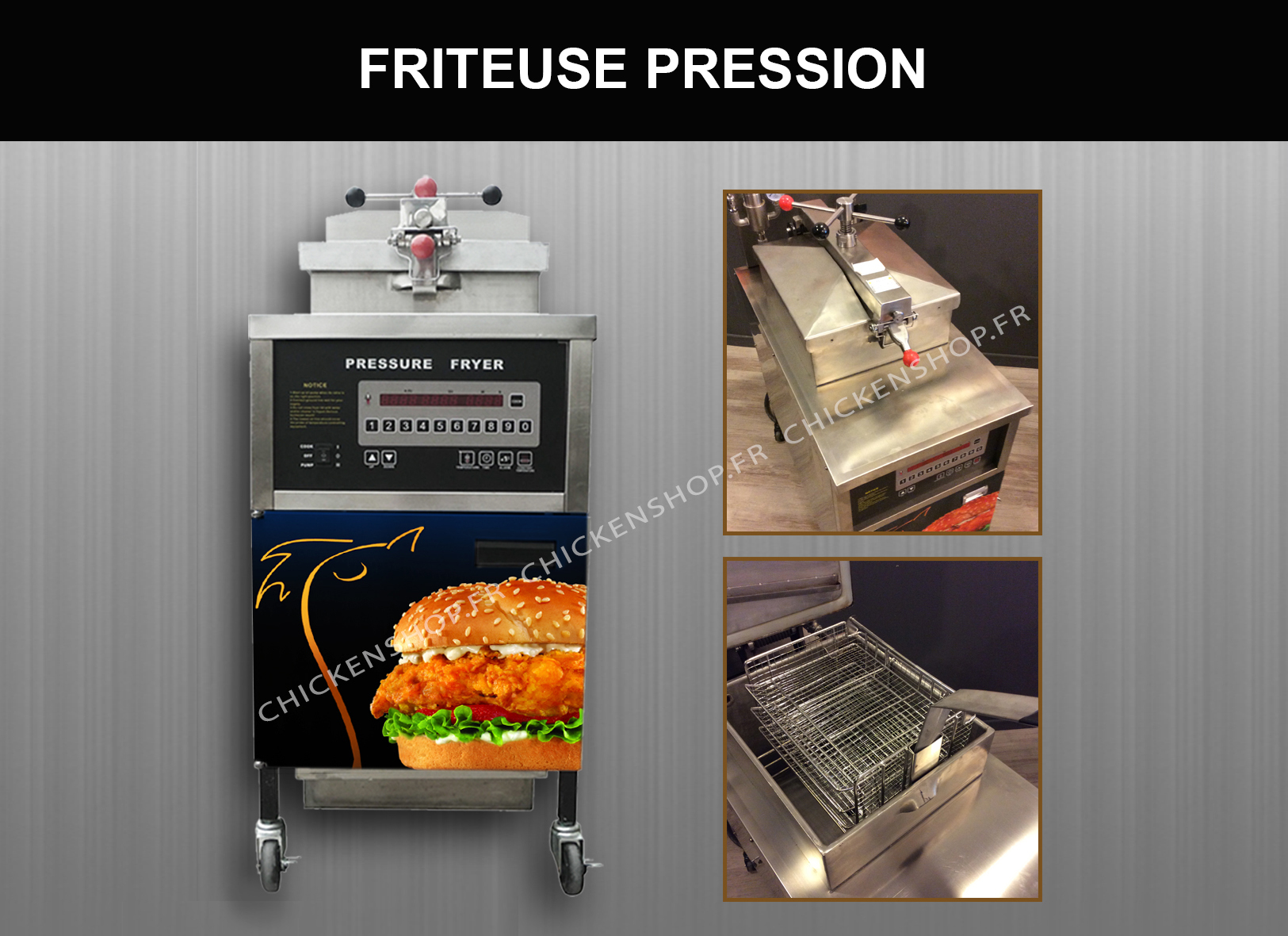 FRITEUSE À PRESSION PRESSURE FRYER ELECTRIQUE CARTE DIGITALE